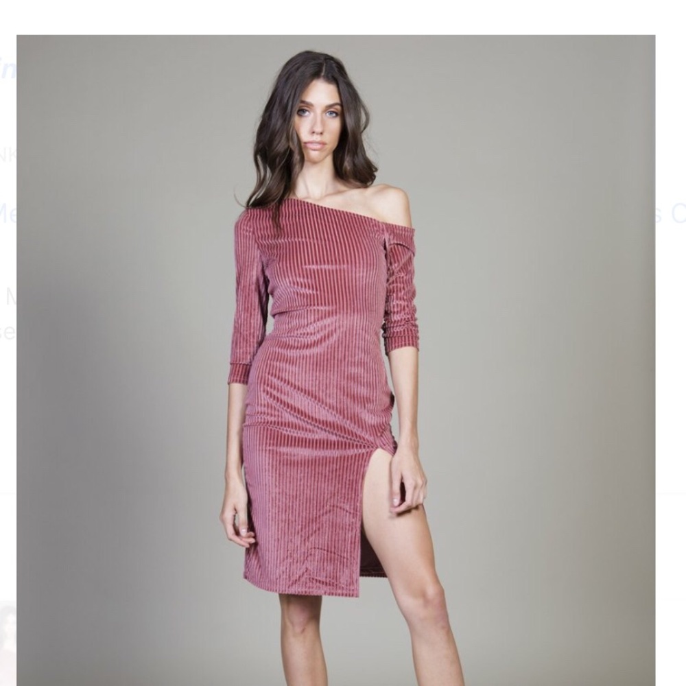 Mink Pink one shoulder dress